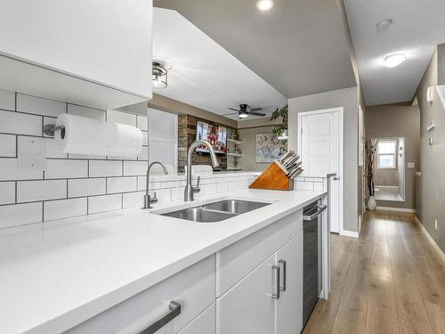 20126 18A Avenue Nw, Edmonton, AB - Indoor Photo Showing Kitchen With Double Sink