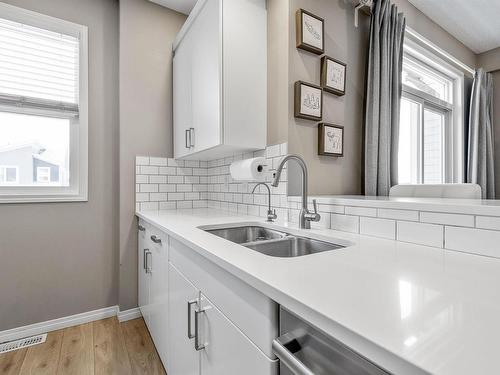 20126 18A Avenue Nw, Edmonton, AB - Indoor Photo Showing Kitchen With Double Sink