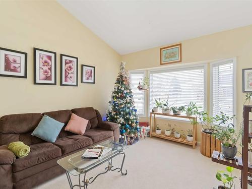 4022 37 Street, Edmonton, AB - Indoor Photo Showing Living Room With Fireplace