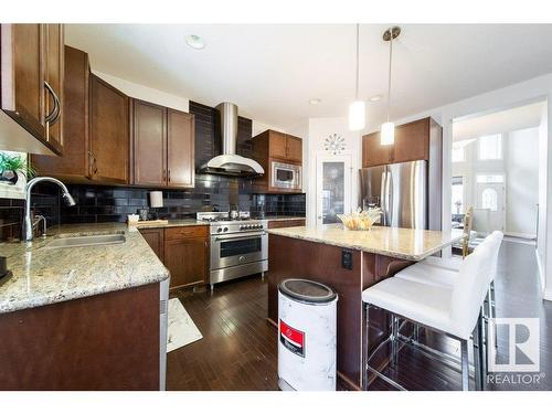 12228 170 Avenue, Edmonton, AB - Indoor Photo Showing Kitchen With Upgraded Kitchen