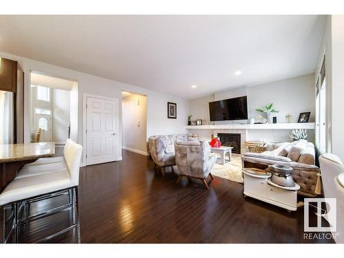 12228 170 Avenue, Edmonton, AB - Indoor Photo Showing Living Room With Fireplace