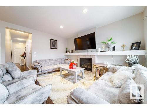 12228 170 Avenue, Edmonton, AB - Indoor Photo Showing Living Room With Fireplace