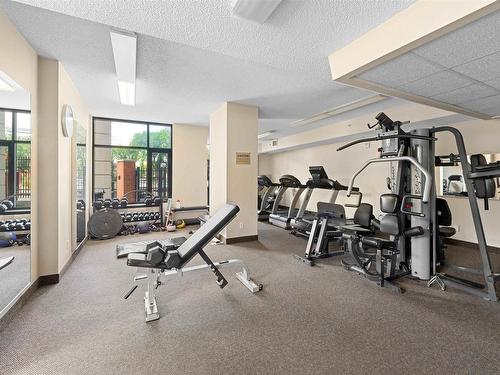 1401 9020 Jasper Avenue, Edmonton, AB - Indoor Photo Showing Gym Room