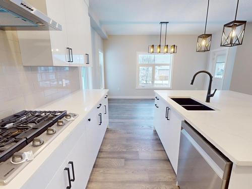 4220 41B Avenue, Drayton Valley, AB - Indoor Photo Showing Kitchen With Double Sink With Upgraded Kitchen