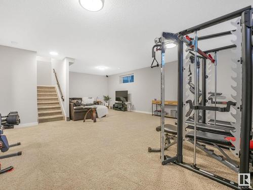 9402 85 Avenue, Morinville, AB - Indoor Photo Showing Gym Room