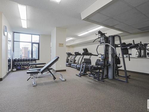 1201 9020 Jasper Avenue Nw, Edmonton, AB - Indoor Photo Showing Gym Room