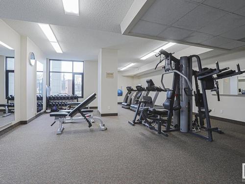 1201 9020 Jasper Avenue Nw, Edmonton, AB - Indoor Photo Showing Gym Room