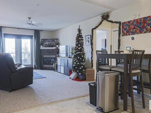 409 261 Youville Drive E, Edmonton, AB - Indoor With Fireplace