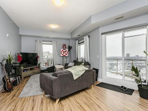 1203 9819 104 Street, Edmonton, AB - Indoor Photo Showing Living Room