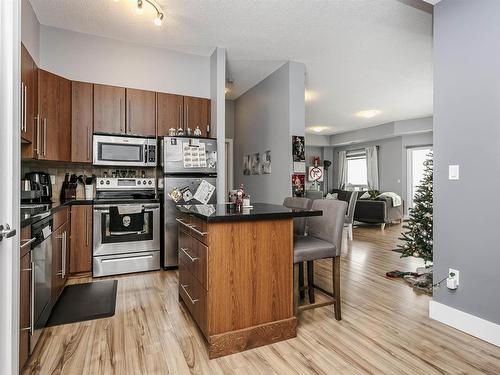 1203 9819 104 Street, Edmonton, AB - Indoor Photo Showing Kitchen With Stainless Steel Kitchen