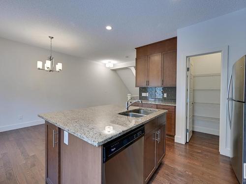 36 2003 Rabbit Hill Road, Edmonton, AB - Indoor Photo Showing Kitchen With Double Sink