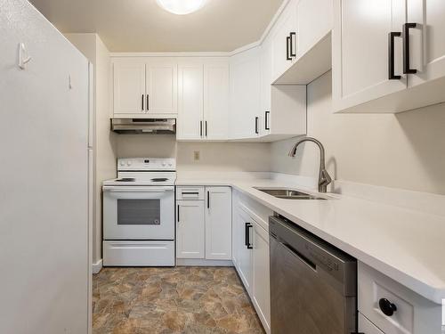 603 10145 109 Street, Edmonton, AB - Indoor Photo Showing Kitchen With Double Sink