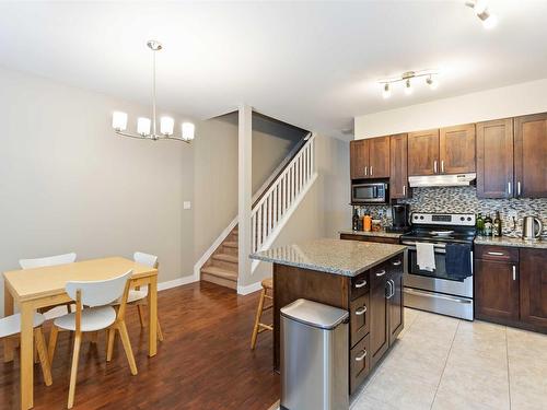 10146 159 Street, Edmonton, AB - Indoor Photo Showing Kitchen With Stainless Steel Kitchen With Double Sink