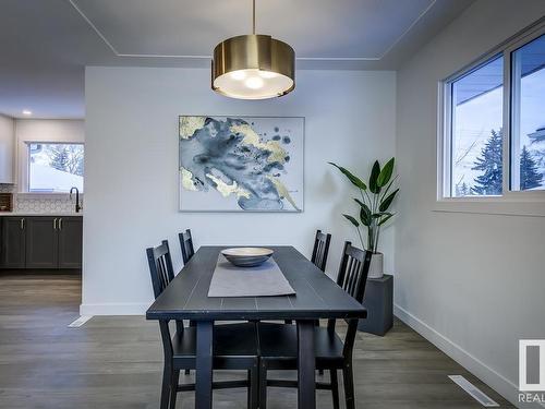 8233 154 Street, Edmonton, AB - Indoor Photo Showing Dining Room