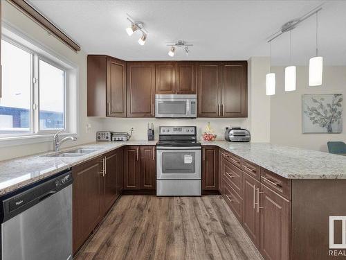 1396 Watt Dr, Edmonton, AB - Indoor Photo Showing Kitchen With Double Sink