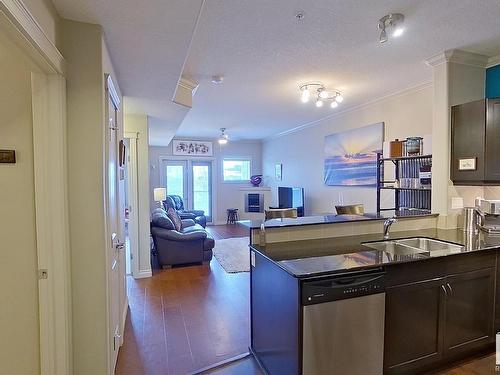 249 10121 80 Avenue, Edmonton, AB - Indoor Photo Showing Kitchen With Double Sink