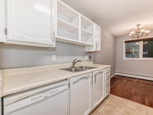 18 10160 119 Street Nw, Edmonton, AB - Indoor Photo Showing Kitchen With Double Sink