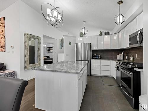 3316 Mcphadden Close, Edmonton, AB - Indoor Photo Showing Kitchen With Stainless Steel Kitchen With Upgraded Kitchen