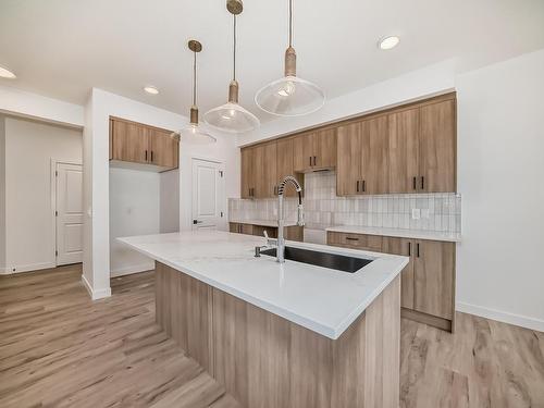 3412 168 Street, Edmonton, AB - Indoor Photo Showing Kitchen With Double Sink