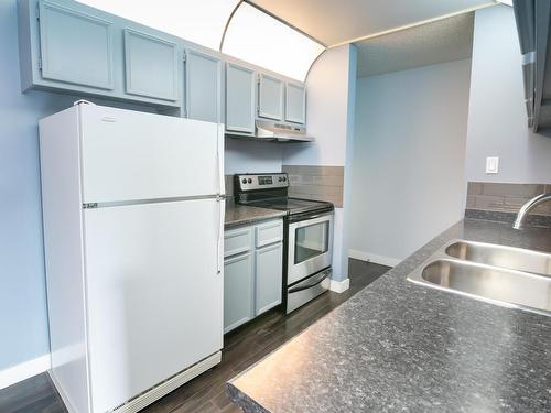 304 10732 86 Avenue, Edmonton, AB - Indoor Photo Showing Kitchen With Double Sink