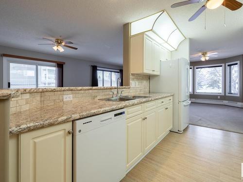 113 70 Crystal Lane, Sherwood Park, AB - Indoor Photo Showing Kitchen With Double Sink