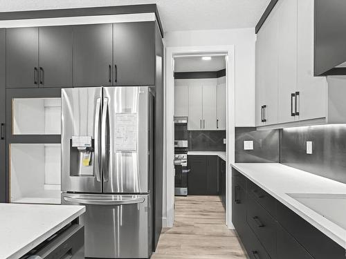 5909 19 St, Rural Leduc County, AB - Indoor Photo Showing Kitchen With Stainless Steel Kitchen With Upgraded Kitchen