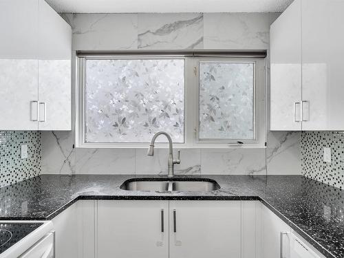 10634 Beaumaris Road, Edmonton, AB - Indoor Photo Showing Kitchen With Double Sink