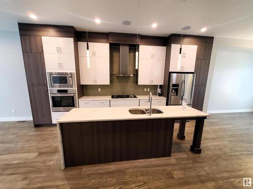 14032 106 Avenue, Edmonton, AB - Indoor Photo Showing Kitchen With Double Sink With Upgraded Kitchen