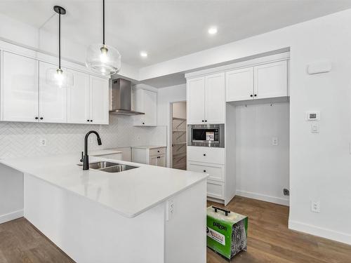 21315 36 Avenue, Edmonton, AB - Indoor Photo Showing Kitchen With Double Sink With Upgraded Kitchen