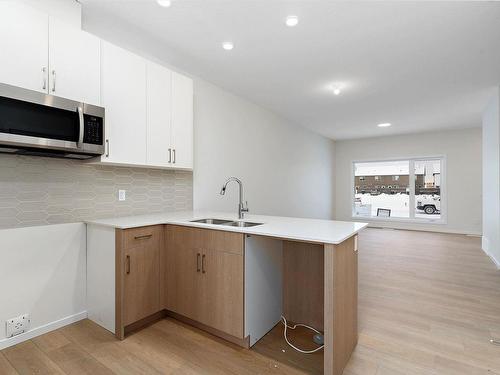 2812 193 Street, Edmonton, AB - Indoor Photo Showing Kitchen With Double Sink