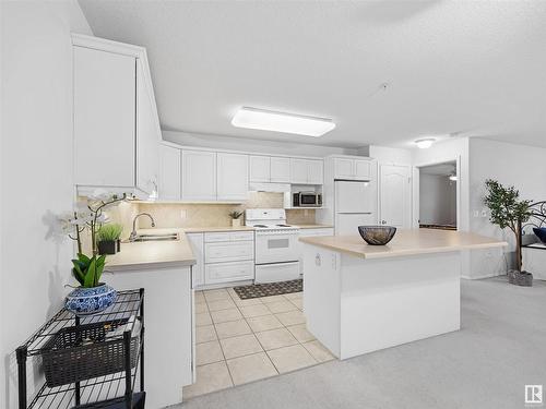 120 6623 172 Street, Edmonton, AB - Indoor Photo Showing Kitchen With Double Sink