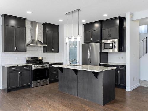 2805 16A Avenue, Edmonton, AB - Indoor Photo Showing Kitchen With Upgraded Kitchen