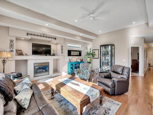 29 841 156 Street, Edmonton, AB - Indoor Photo Showing Living Room With Fireplace