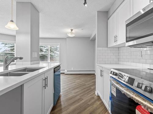 106 636 Mcallister Loop, Edmonton, AB - Indoor Photo Showing Kitchen With Double Sink With Upgraded Kitchen