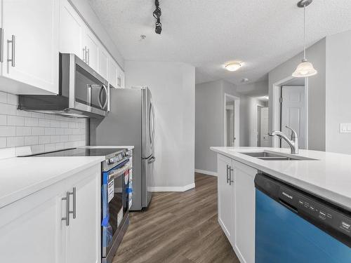 106 636 Mcallister Loop, Edmonton, AB - Indoor Photo Showing Kitchen With Double Sink With Upgraded Kitchen