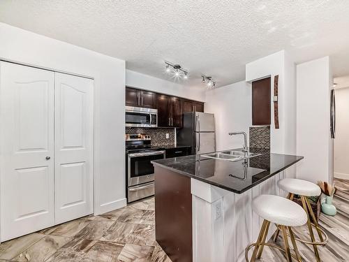 109 270 Mcconachie Drive, Edmonton, AB - Indoor Photo Showing Kitchen With Stainless Steel Kitchen With Double Sink