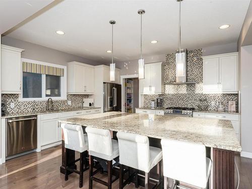 2307 Warry Court, Edmonton, AB - Indoor Photo Showing Kitchen With Upgraded Kitchen