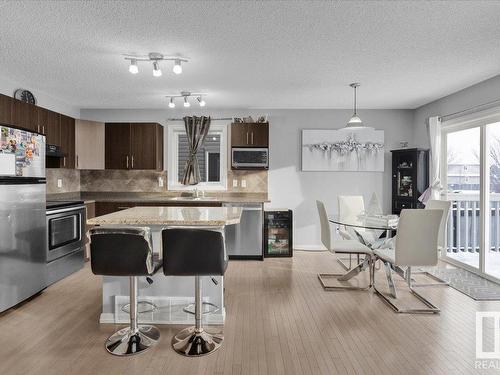 89 Keystone Crescent, Leduc, AB - Indoor Photo Showing Kitchen With Stainless Steel Kitchen With Upgraded Kitchen