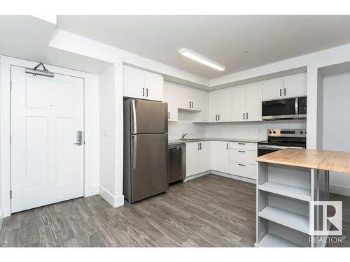 308 9504 182 Street, Edmonton, AB - Indoor Photo Showing Kitchen With Stainless Steel Kitchen