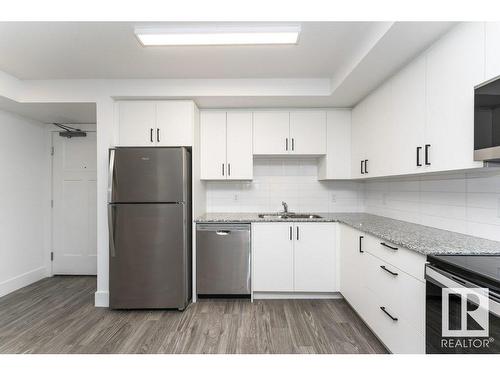 308 9504 182 Street, Edmonton, AB - Indoor Photo Showing Kitchen With Stainless Steel Kitchen