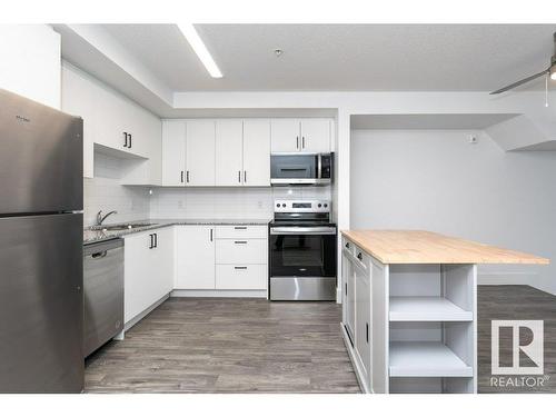 308 9504 182 Street, Edmonton, AB - Indoor Photo Showing Kitchen With Stainless Steel Kitchen