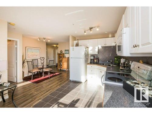 320 7511 171 Street, Edmonton, AB - Indoor Photo Showing Kitchen With Double Sink