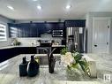 293 Desrochers Boulevard, Edmonton, AB  - Indoor Photo Showing Kitchen With Upgraded Kitchen 