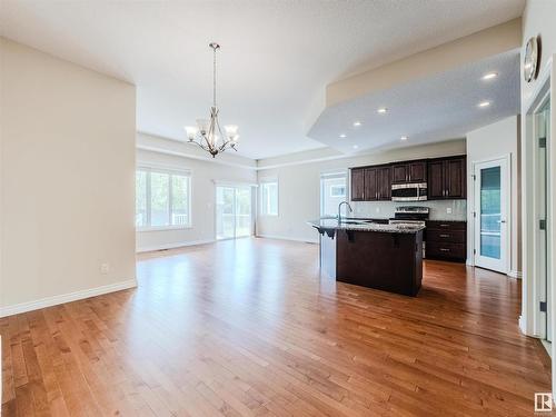 49 18343 Lessard Road, Edmonton, AB - Indoor Photo Showing Kitchen With Double Sink With Upgraded Kitchen