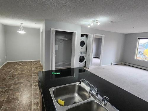 210 1080 Mcconachie Boulevard, Edmonton, AB - Indoor Photo Showing Kitchen With Double Sink