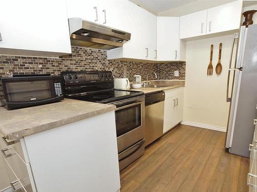 10 13570 38 Street, Edmonton, AB - Indoor Photo Showing Kitchen With Double Sink