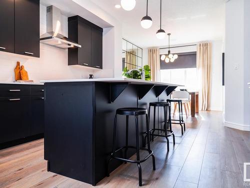 51 Nouveau Drive, St. Albert, AB - Indoor Photo Showing Kitchen With Upgraded Kitchen