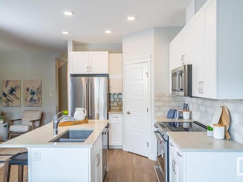 3215 Dixon Way, Edmonton, AB - Indoor Photo Showing Kitchen With Double Sink