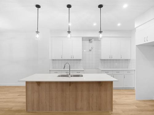 275 Glenridding Ravine Road, Edmonton, AB - Indoor Photo Showing Kitchen With Double Sink With Upgraded Kitchen