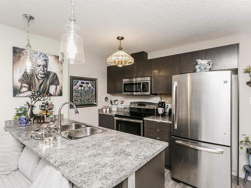 134 344 Windermere Road, Edmonton, AB - Indoor Photo Showing Kitchen With Double Sink